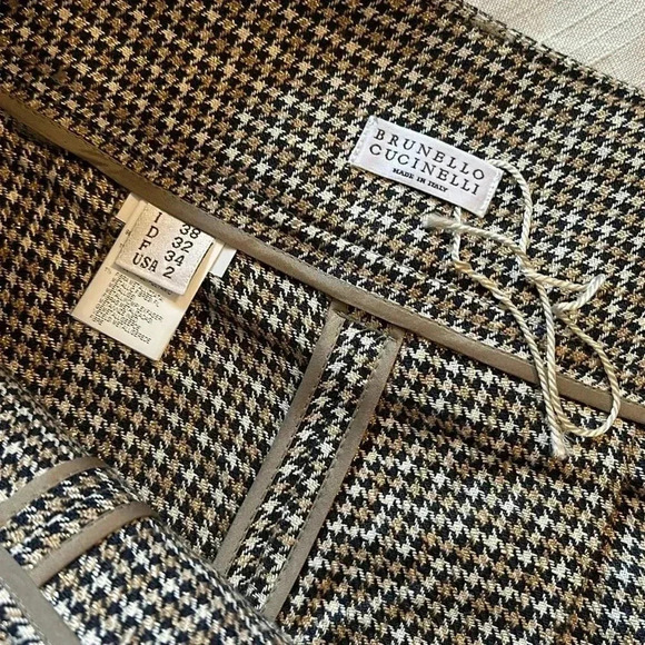 Brunello Cucinelli checked linen skort - Picture 9 of 9